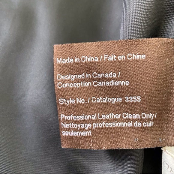 Danier black genuine leather jacket soft zip up motorcycle Bikercore moto in XS - Picture 9 of 15